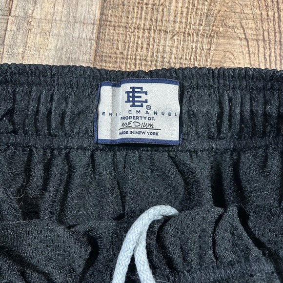 Eric Emanuel EE Basic Mesh Shorts Black Mens Streetwear Medium Made in USA NY - Picture 3 of 6
